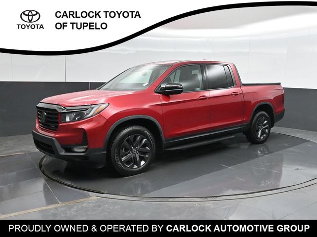 Radiant Red Metallic II 2022 Honda Ridgeline Pickup Truck All-Wheel Drive 9-Speed Automatic