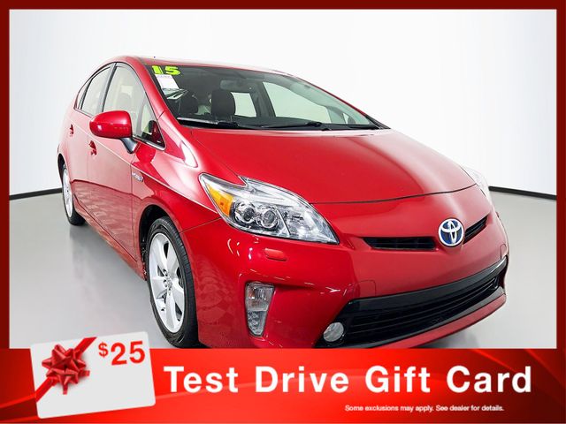 Barcelona Red Metallic 2015 Toyota Prius Hatchback Front-Wheel Drive Continuously Variable Transmission