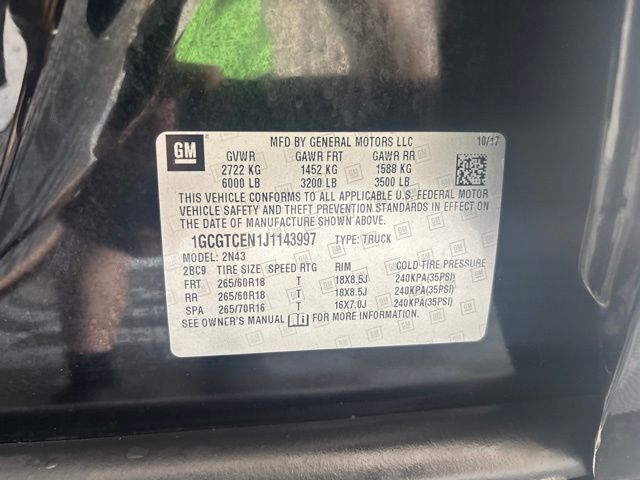 Used 2018 Chevrolet Colorado Truck