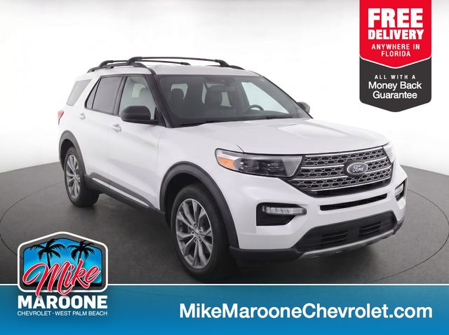 Oxford White 2020 Ford Explorer SUV / Crossover All-Wheel Drive Automatic