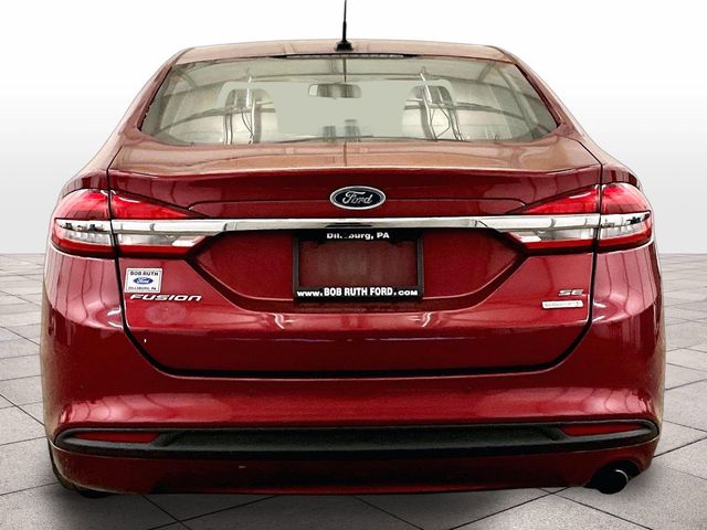 2018 Ford Fusion SE Red at Klick Lewis Buick Chevrolet