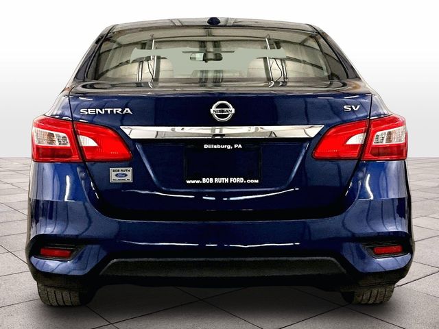 2019 Nissan Sentra SV Blue at Subaru and VW of Moon Township