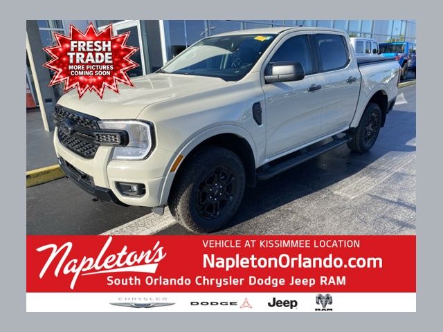 Desert Sand 2025 Ford Ranger XLT SuperCrew 4WD Pickup Truck Four-Wheel Drive Automatic