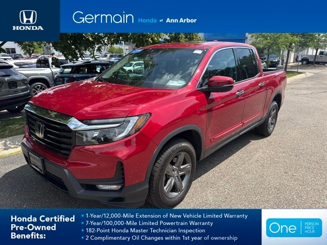 Radiant Red Metallic II 2023 Honda Ridgeline Pickup Truck All-Wheel Drive 9-Speed Automatic