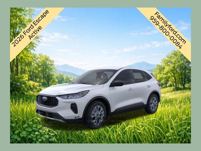 Oxford White 2026 Ford Escape Active AWD SUV / Crossover All-Wheel Drive 8-Speed Automatic