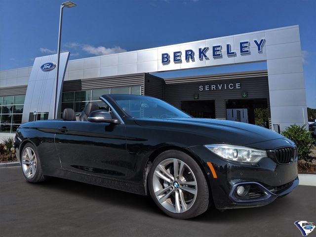 Jet Black 2016 BMW 4 Series Convertible Rear-Wheel Drive 8-Speed Automatic