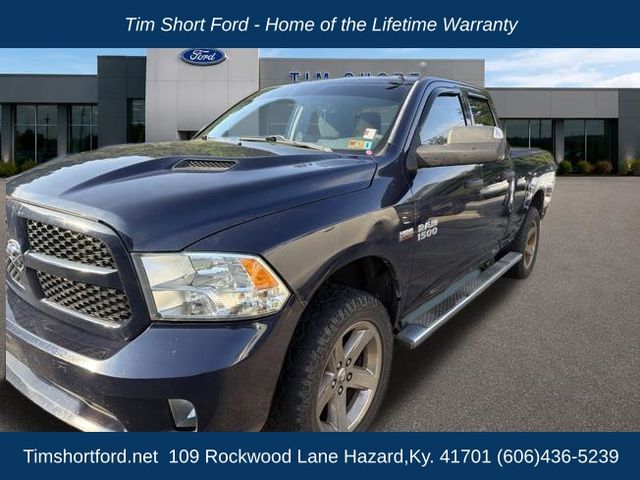 True Blue Pearlcoat 2014 RAM 1500 Pickup Truck Four-Wheel Drive 6-Speed Automatic