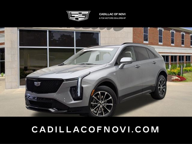 Argent Silver Metallic 2024 Cadillac XT4 Sport AWD SUV / Crossover Four-Wheel Drive 9-Speed Automatic