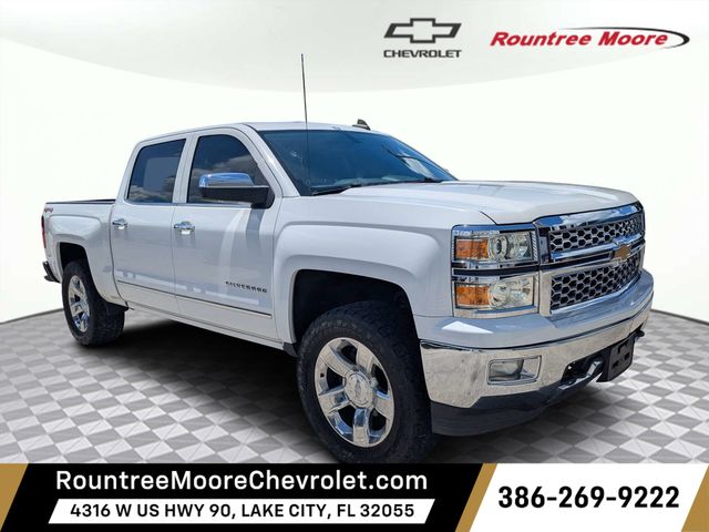 Summit White 2015 Chevrolet Silverado 1500 Pickup Truck Four-Wheel Drive 6-Speed Automatic Overdrive