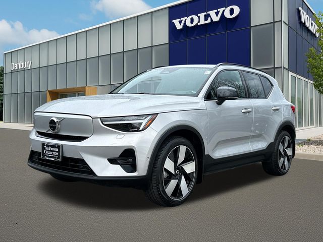 Silver Dawn Metallic 2023 Volvo XC40 Recharge Twin Ultimate eAWD SUV / Crossover All-Wheel Drive 1-Speed Automatic