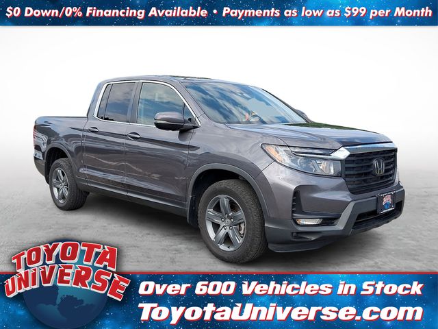 Gray 2023 Honda Ridgeline Pickup Truck All-Wheel Drive 9-Speed Automatic