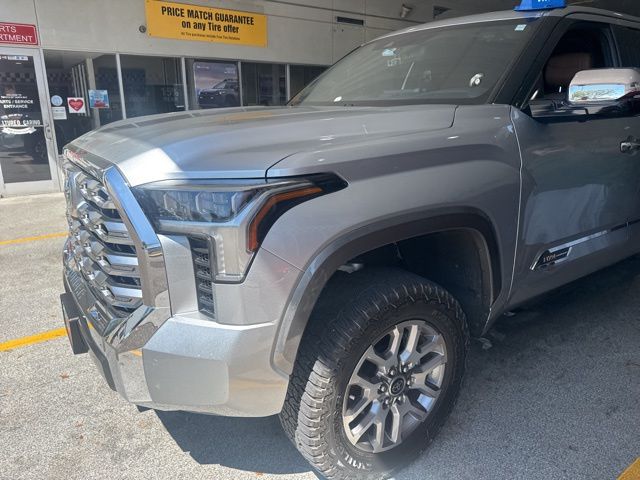Celestial Silver Metallic 2023 Toyota Tundra 1794 Edition CrewMax Cab LB 4WD Pickup Truck Four-Wheel Drive Automatic