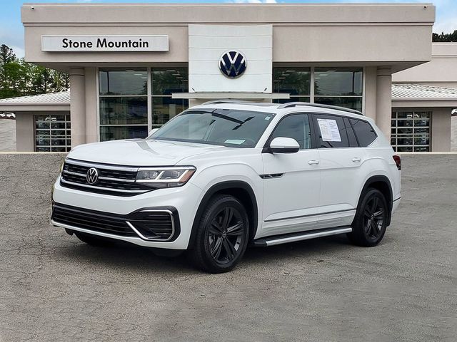 Pure White 2022 Volkswagen Atlas V6 SEL R-Line 4Motion SUV / Crossover All-Wheel Drive 8-Speed Automatic