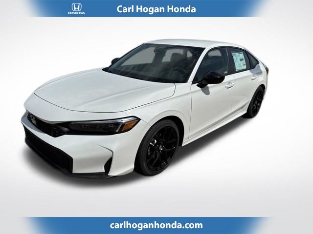 Platinum White Pearl 2026 Honda Civic Sedan Front-Wheel Drive Continuously Variable Transmission