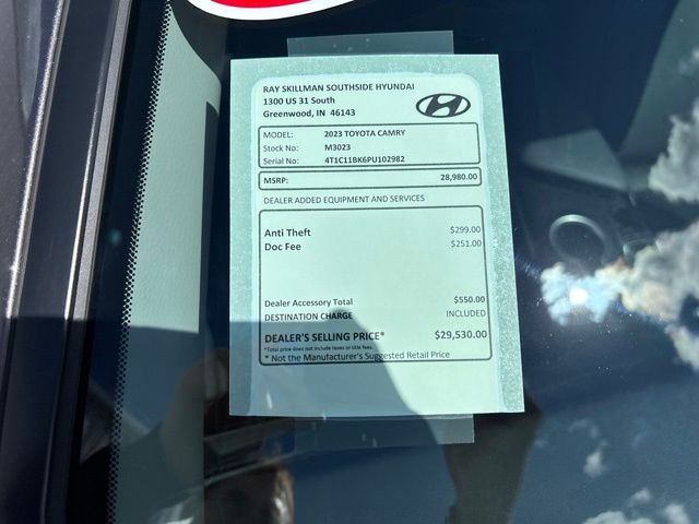 Used 2023 Gray Toyota LE image 2