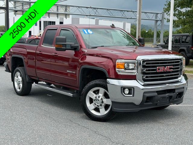 Crimson Red Tintcoat 2016 GMC Sierra 2500HD Pickup Truck Four-Wheel Drive 6-Speed Automatic Overdrive