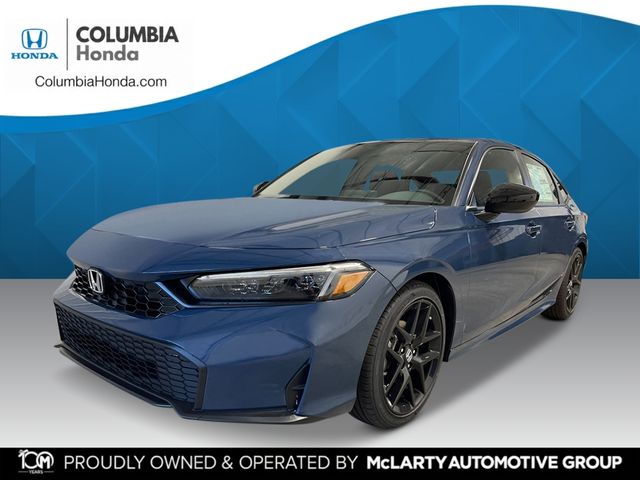 Blue Lagoon Pearl 2026 Honda Civic Sedan Front-Wheel Drive Continuously Variable Transmission