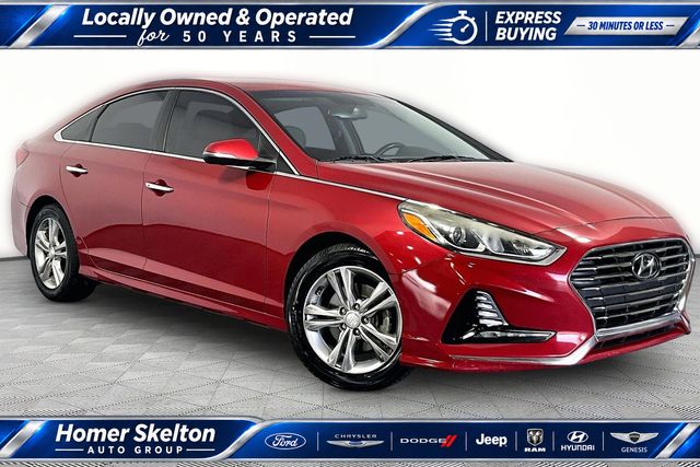 Scarlet Red 2018 Hyundai Sonata Sedan Front-Wheel Drive 6-Speed Automatic