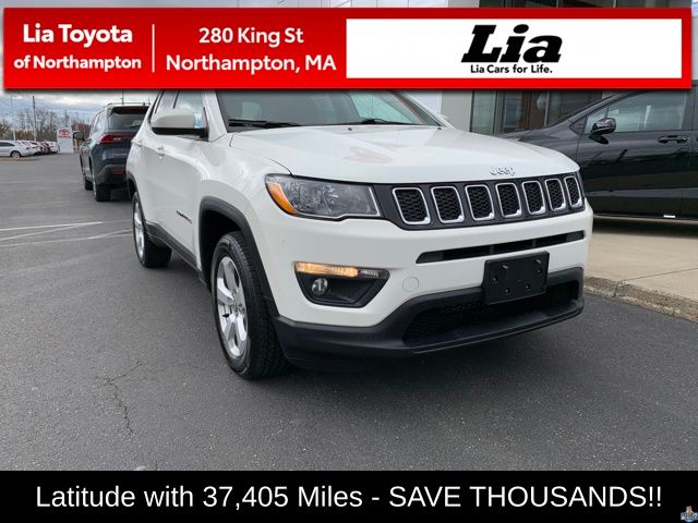White Clearcoat 2019 Jeep Compass Latitude 4WD SUV / Crossover Four-Wheel Drive 9-Speed Automatic