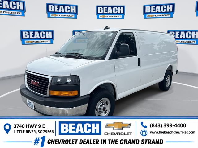 Summit White 2025 GMC Savana Cargo Van Rear-Wheel Drive 8-Speed Automatic Overdrive