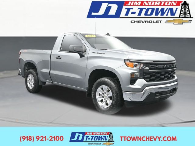 Sterling Gray Metallic 2024 Chevrolet Silverado 1500 Pickup Truck Four-Wheel Drive 8-Speed Automatic