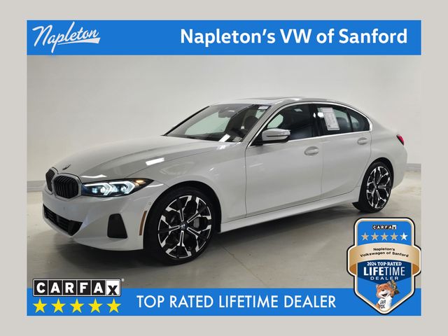 White Metallic 2025 BMW 3 Series Sedan Rear-Wheel Drive 8-Speed Automatic