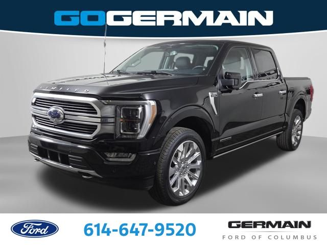 Agate Black Metallic 2023 Ford F-150 Limited SuperCrew 4WD Pickup Truck Four-Wheel Drive Automatic