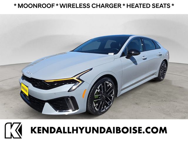 Gray 2025 Kia K5 GT FWD Sedan Front-Wheel Drive 8-Speed Dual Clutch