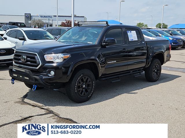 Midnight Black Metallic 2022 Toyota Tacoma Pickup Truck Four-Wheel Drive 6-Speed Automatic