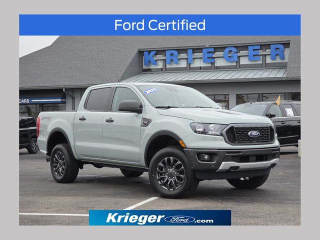 Cactus Gray 2023 Ford Ranger XLT SuperCrew 4WD Pickup Truck Four-Wheel Drive Automatic
