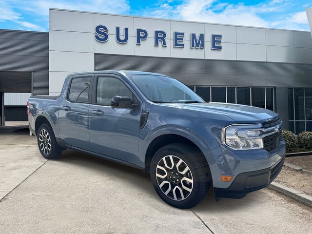 Blue (Azure Gray Metallic) 2024 Ford Maverick Lariat SuperCrew AWD Pickup Truck All-Wheel Drive 8-Speed Automatic