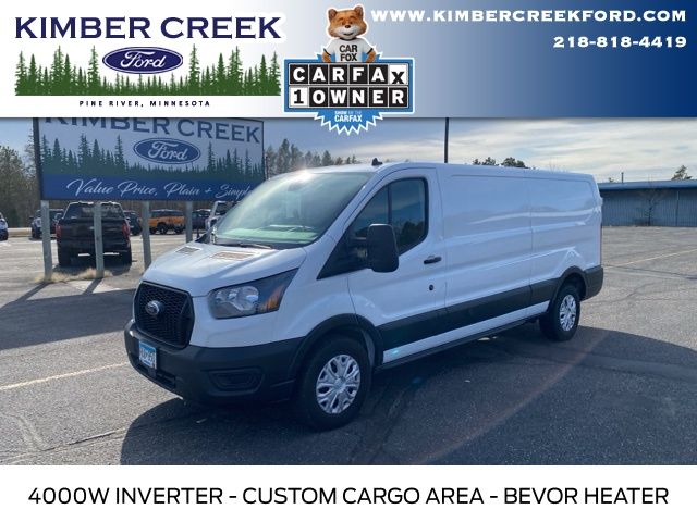 Oxford White 2024 Ford Transit Cargo 250 Low Roof LB RWD Van Rear-Wheel Drive