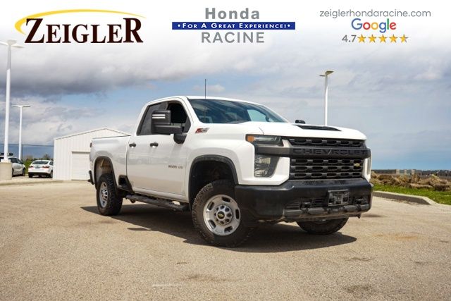 Summit White 2021 Chevrolet Silverado 2500HD Work Truck Double Cab 4WD Pickup Truck Four-Wheel Drive 6-Speed Automatic