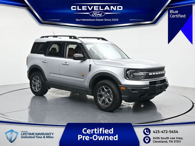 Silver Metallic 2023 Ford Bronco Sport SUV / Crossover All-Wheel Drive 8-Speed Automatic