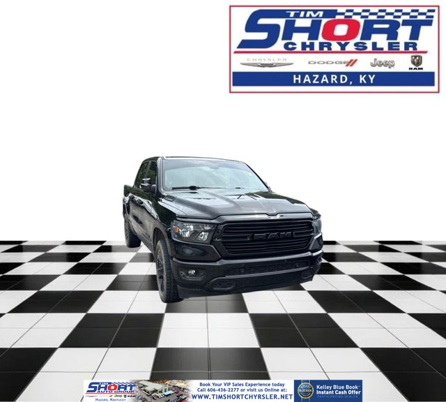 Diamond Black Crystal Pearlcoat 2021 RAM 1500 Pickup Truck Four-Wheel Drive 8-Speed Automatic