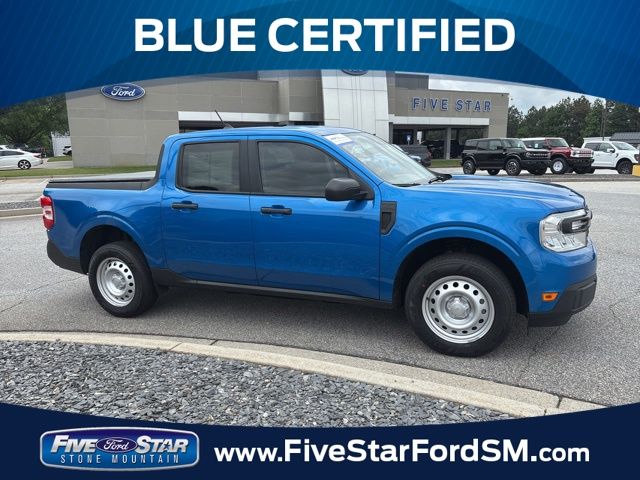 Velocity Blue Metallic 2022 Ford Maverick XL SuperCrew FWD Pickup Truck Front-Wheel Drive Continuously Variable Transmission