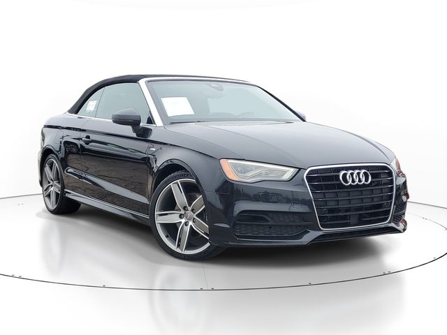 Black Metallic 2015 Audi A3 Convertible Front-Wheel Drive 6-Speed Automatic