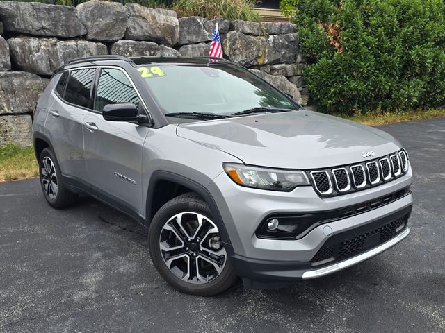 Silver 2024 Jeep Compass SUV / Crossover Four-Wheel Drive 8-Speed Automatic