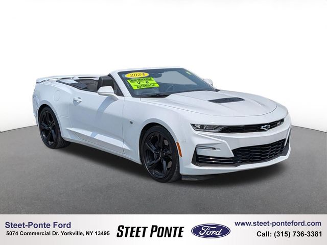 Summit White 2024 Chevrolet Camaro Convertible Rear-Wheel Drive Automatic