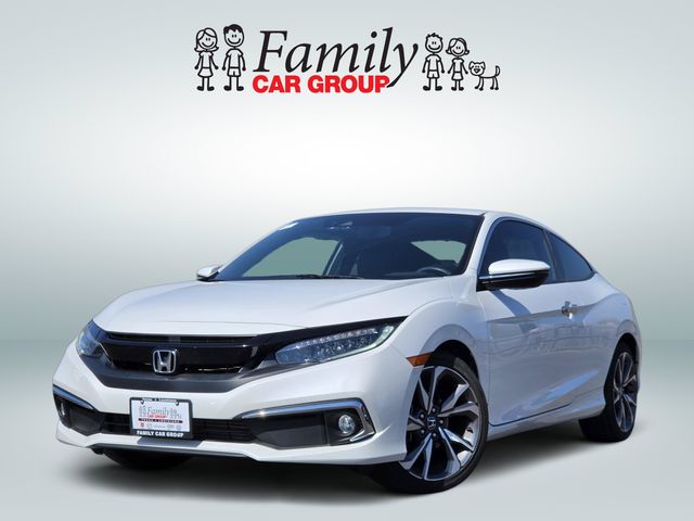 Platinum White Pearl 2019 Honda Civic Coupe Coupe Front-Wheel Drive Continuously Variable Transmission