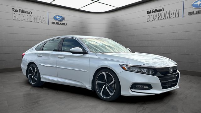 Platinum White Pearl 2018 Honda Accord Sedan Front-Wheel Drive Continuously Variable Transmission