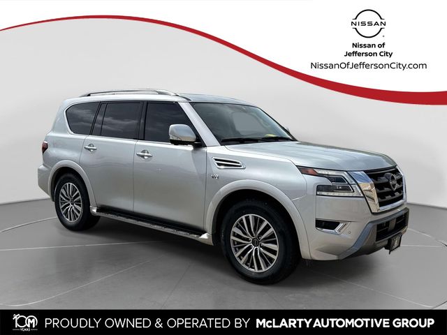 Brilliant Silver Metallic 2021 Nissan Armada SL 4WD SUV / Crossover Four-Wheel Drive 7-Speed Automatic
