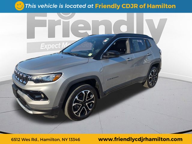 Silver 2024 Jeep Compass SUV / Crossover Four-Wheel Drive 8-Speed Automatic