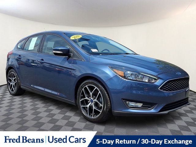 Blue Metallic 2018 Ford Focus SEL Hatchback Hatchback Front-Wheel Drive 6-Speed Automatic