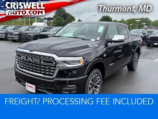 Diamond Black Crystal Pearlcoat 2026 RAM 1500 Limited Crew Cab 4WD Pickup Truck Four-Wheel Drive 8-Speed Automatic