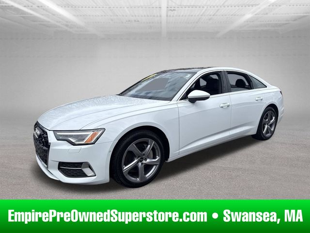 Arkona White 2024 Audi A6 Sedan All-Wheel Drive 7-Speed Automatic