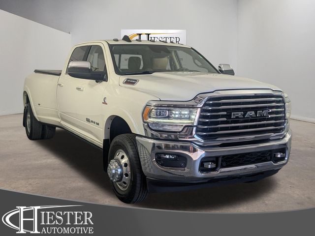 Pearl White 2019 RAM 3500 Pickup Truck Four-Wheel Drive 6-Speed Automatic
