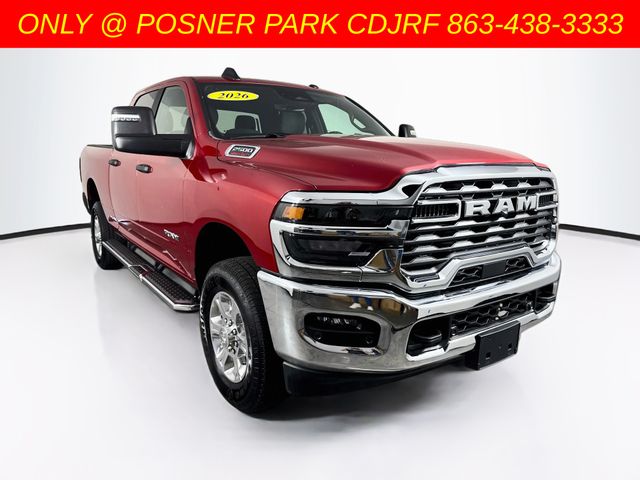 Molten Red 2026 RAM 2500 Pickup Truck Four-Wheel Drive 8-Speed Automatic