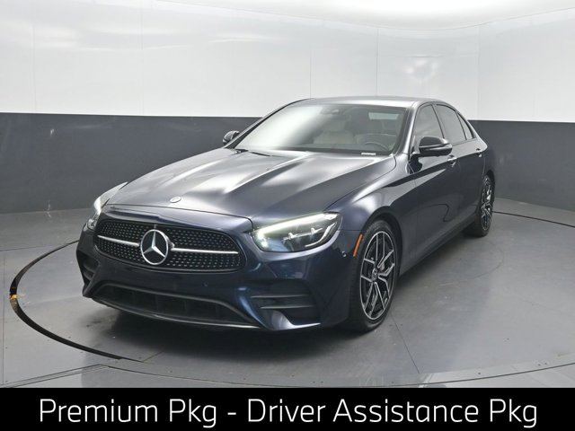Blue 2022 Mercedes-Benz E-Class Sedan Rear-Wheel Drive 9-Speed Automatic