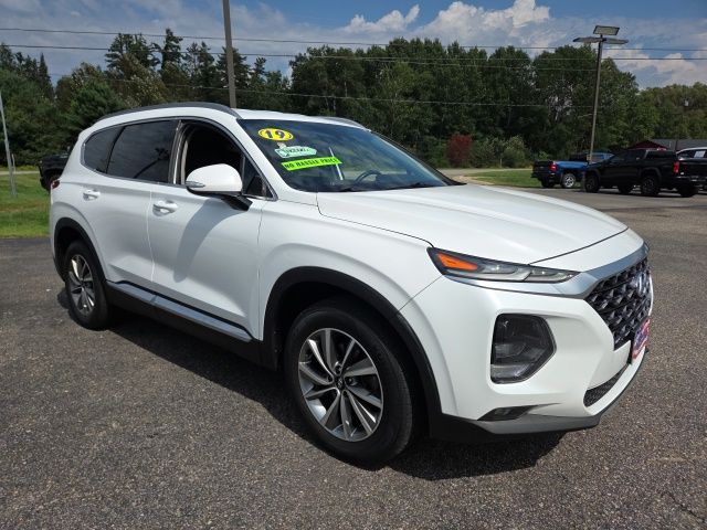 Quartz White 2019 Hyundai Santa Fe SUV / Crossover All-Wheel Drive 8-Speed Automatic